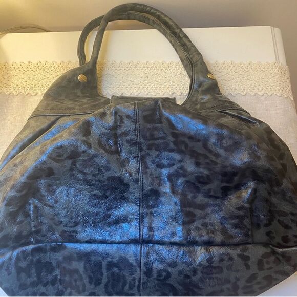 Brahmin Satchel Black and Gray Leather - Picture 6 of 16